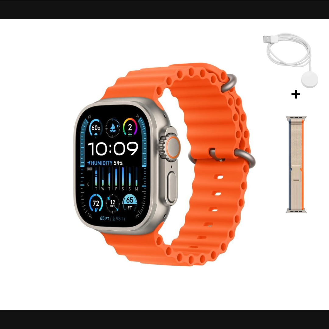 Montre Connectée Bluetooth, 49mm Compatible iPhone & Android, Appels et Notification PRO MAX 2 +